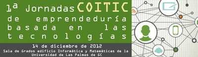 1ª Jornadas COITIC de emprendeduría basada en las tecnologías banner