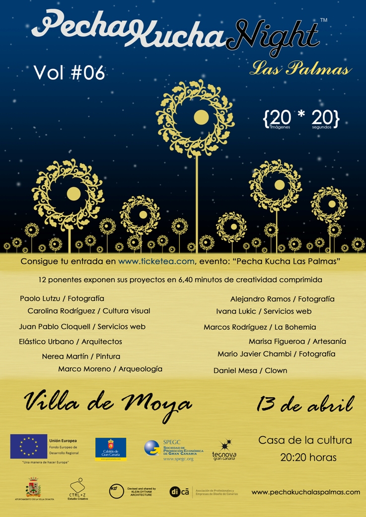 Pecha Kucha Night Las Palmas (20 imágenes*20 segundos) Cartel