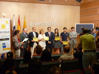 Entrega de los Premios Tecnova Gran Canaria a la mejor idea empresarial de base técnica o innovadora para el alumnado de enseñanzas regladas de formación profesional inicial y artes plásticas y diseño