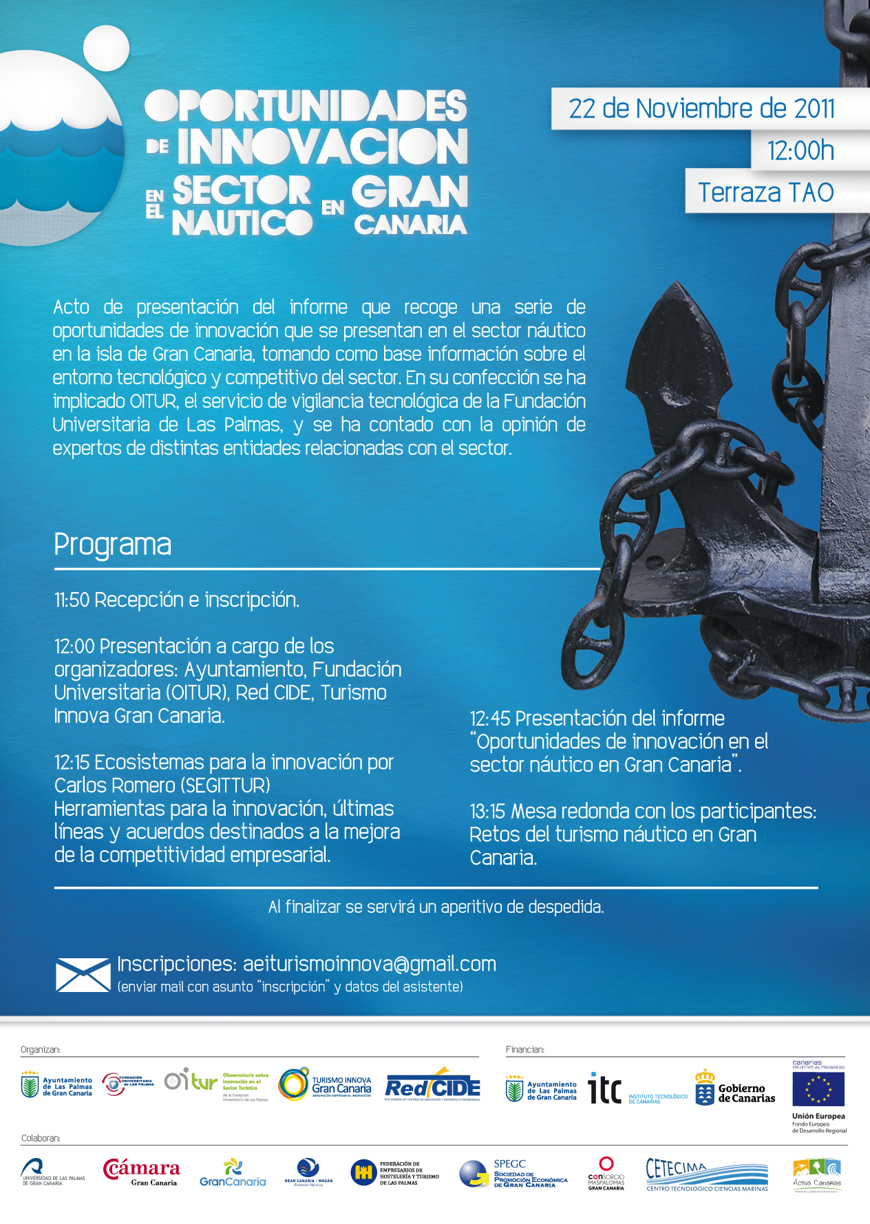 Jornada: "Oportunidades de innovación en el sector náutico en Gran Canaria"