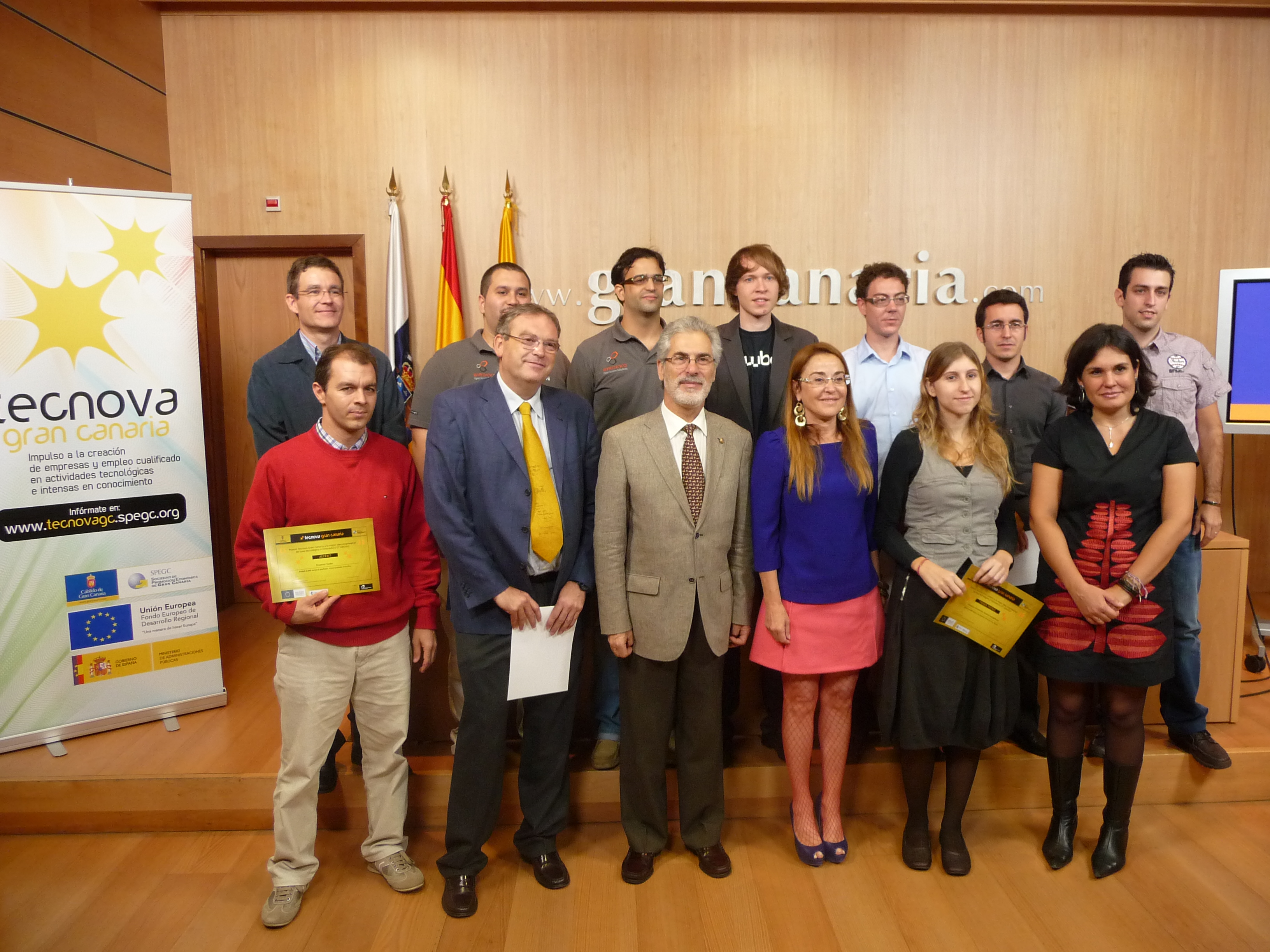 La SPEGC entrega los Premio Tecnova Gran Canaria a la mejor idea empresarial de base tecnológica o innovadora